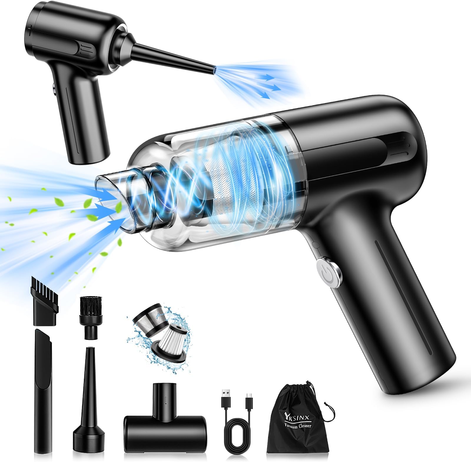 Car Mini Vacuum Cleaner With Blower